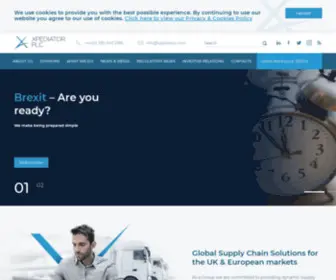 Xpediator.com(Freight Management Group AIM Listed International Company) Screenshot