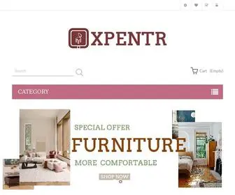 Xpentr.com(Home D) Screenshot