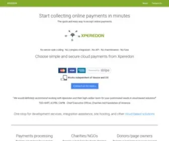 Xperedon.com(Start collecting online payments in minutes) Screenshot