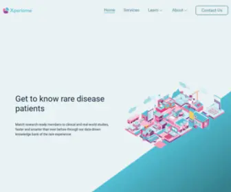 Xperiome.com(Your connection to rare disease patients) Screenshot