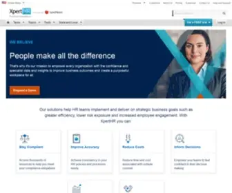 Xperthr.com(HR information resources) Screenshot