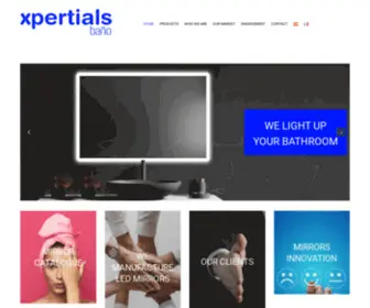 Xpertials.com(Espejos con luz LED para el baño) Screenshot