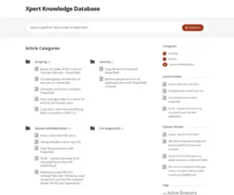 Xpertkb.com(Xpert Knowledge Database) Screenshot