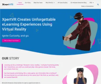 Xpertvr.ca(Your eLearning and VR research specialist) Screenshot