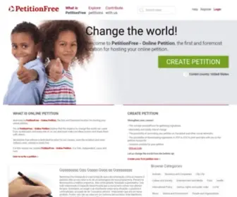 Xpetition.com(Create petitions) Screenshot