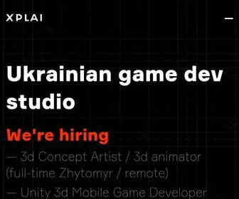 Xplaigames.com(Ukrainian game dev studio) Screenshot