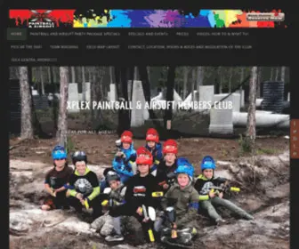 Xplexpaintball.com(Members Club) Screenshot