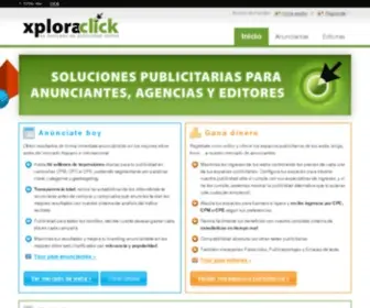 Xploraclick.com(Su mercado de publicidad online) Screenshot