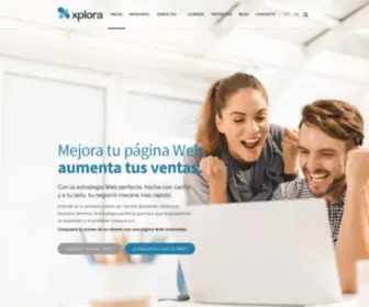 Xplora.eu(Estudio de diseño y mantenimiento de páginas Web WordPress o a medida) Screenshot