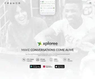 Xploree.com(Xploree Keyboard for Android Phones) Screenshot