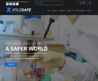 Xplosafe.com(Technologies For A Safer World) Screenshot