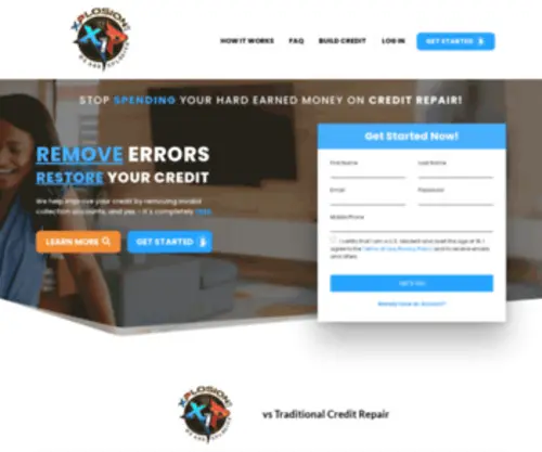 Xplosion1Diy.com(Free Credit Repair Now) Screenshot