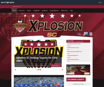 Xplosionsc.com(Xplosion Soccer Club) Screenshot