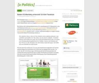 Xpolitics.de(Was Politik bewegt) Screenshot