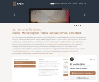 Xport.de(Online-Lösungen für Hotels und Tourismus von) Screenshot