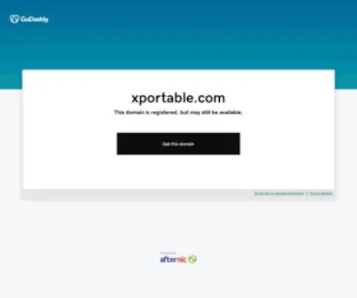 Xportable.com(Forsale Lander) Screenshot