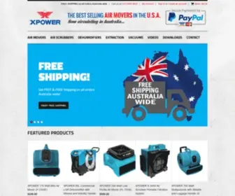 Xpoweraustralia.com.au(XPOWER AIR MOVERS) Screenshot