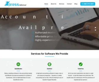 Xpressadvisor.com(All Accounting Software Support Services) Screenshot