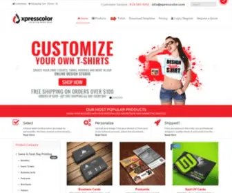 Xpresscolor.com(Online printing services) Screenshot