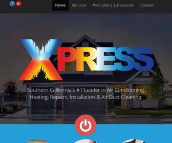 Xpresshvac.pro(Leader in Air Conditioning) Screenshot