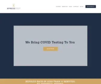 Xpresstesttx.com(Rapid COVID Test) Screenshot
