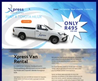 Xpressvanrental.co.za(Xpress Van Rental) Screenshot