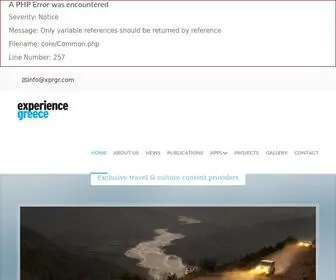 XPRGR.com(Experience Greece) Screenshot