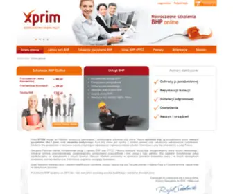 Xprim.pl(Kursy i szkolenia BHP) Screenshot