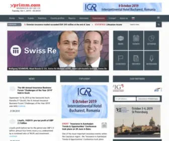 Xprimm.com(Insurance in CEE) Screenshot