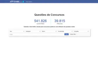 Xprovas.com.br(XProvas) Screenshot