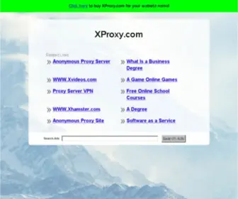 Xproxy.com(The Leading Proxy Site on the Net) Screenshot