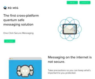 XQMSG.com(XQ’s Zero Trust Data Protection Platform) Screenshot