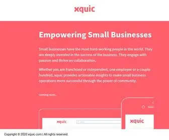 Xquic.com(Empowering Small Businesses) Screenshot