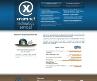 Xram.net(Xramnet Technology Services // computer repair & web development for Philadelphia non) Screenshot