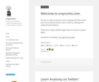 Xraycomix.com(Using comics and other media (but mainly comics) Screenshot