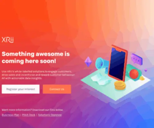 Xrii.io(XRii Landing Page) Screenshot