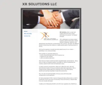 Xrsolutionsllc.com(XR SOLUTIONS LLC) Screenshot