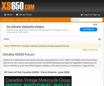 XS650.com(Yamaha XS650 Forum) Screenshot