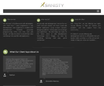 Xsanisty.com(Professional Web Development Team) Screenshot