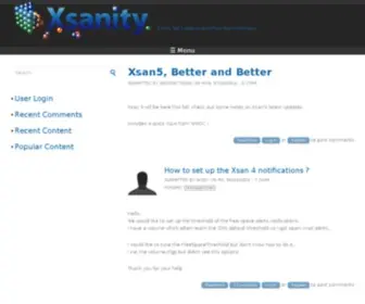 Xsanity.com(Sanity for Apple's Xsan and Final Cut Server) Screenshot