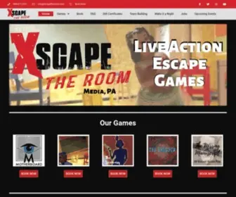 Xscapetheroom.com(The Best Escape Room in the Delaware County) Screenshot