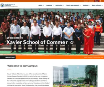 XSC.edu.in(Xavier School of Commerce) Screenshot