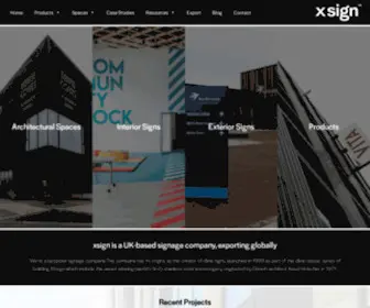 Xsign.com(UK-Based Signage Company) Screenshot