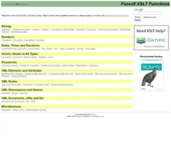 XSLtfunctions.com(FunctX XSLT Functions) Screenshot