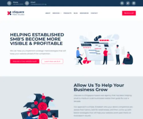 Xsquare.com.sg(XSquare Web Studio) Screenshot