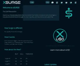 Xsurge.net(True Decentralized Finance) Screenshot