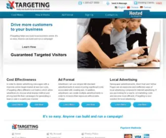 Xtargeting.com(Local Business Advertising Online at Xtargeting.com) Screenshot