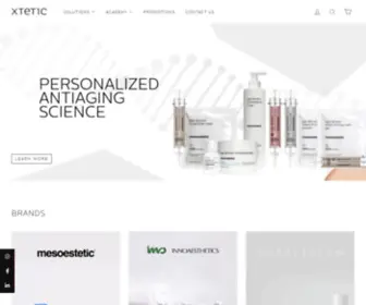 Xtetic.com(Top leading Aesthetics web for Professionals Aestheticians) Screenshot