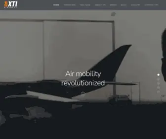 Xtiaircraft.com(XTI Aircraft) Screenshot