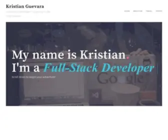 Xtianguevara.com(Full-Stack Developer) Screenshot